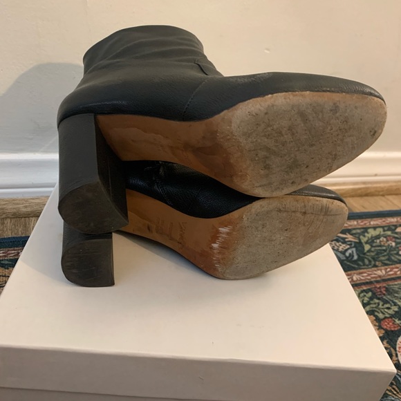 Vince Brannen Black Leather Booties - Picture 4 of 5